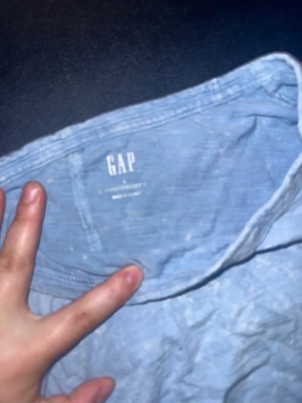 GAP Kids Light Chambray Shorts - Pale Blue